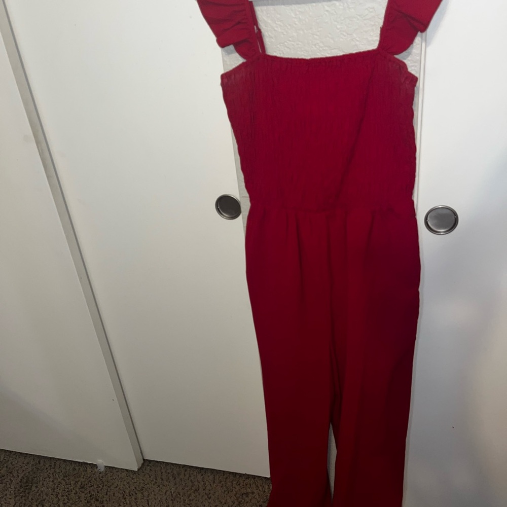 Chic Scarlet Jumpsuit